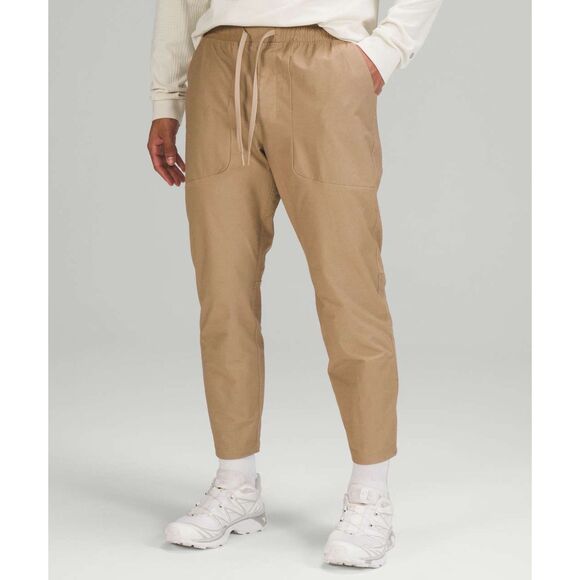 LULULEMON ABC CROPPED CASUAL COMFORT EVERYDAY PULL ON PANT SIZE MEDIUM - Picture 2 of 6